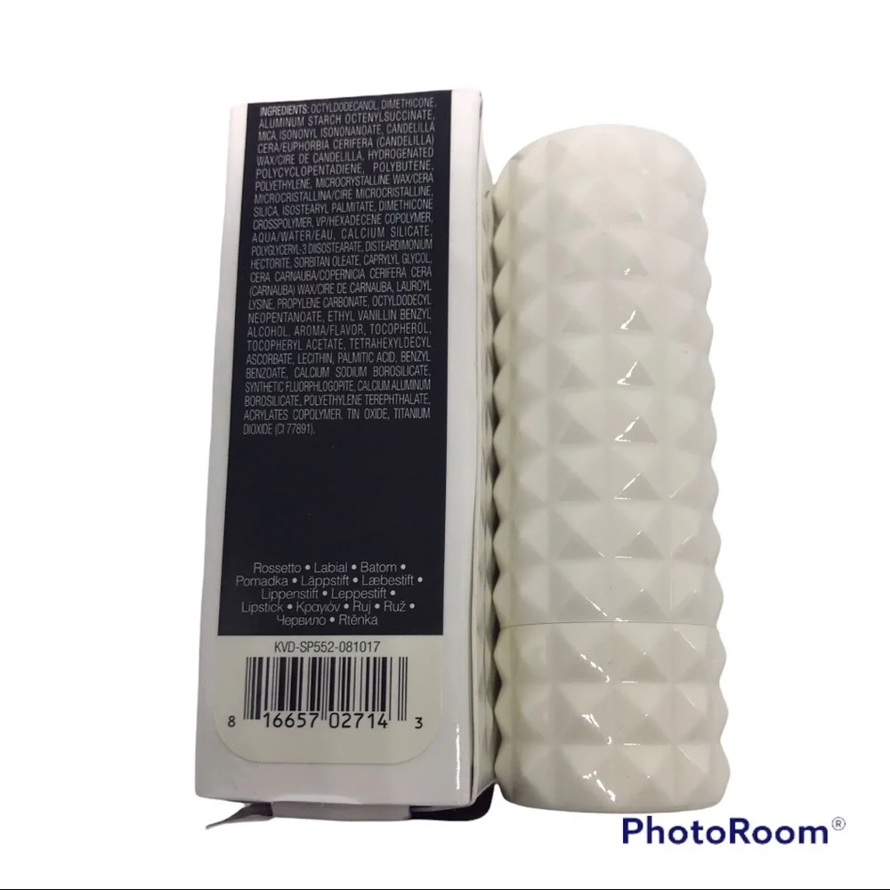 KVD Kat Von D Studded Kiss Creme Lipstick WHITE OUT mixer shade new goth… - Picture 8 of 11